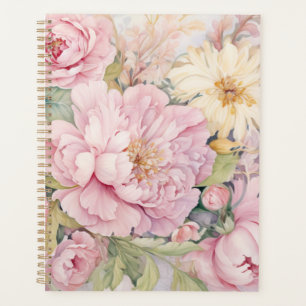 Agenda Belas peônias cor-de-rosa