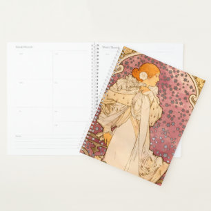 Agenda Beleza da Mulher Mucha Art Nouveau
