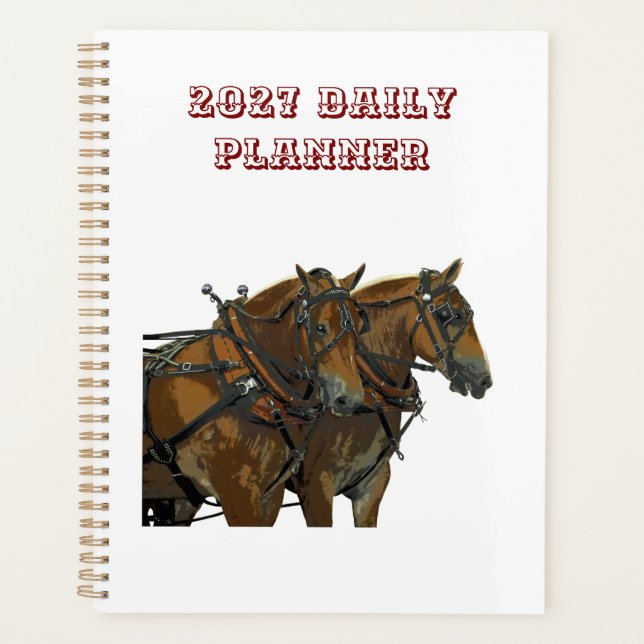 Agenda Belgian Draft Horse Daily Planner (Frente)