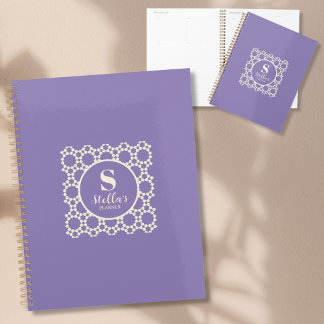 Agenda Belo padrão geométrico Simples e Personalizado