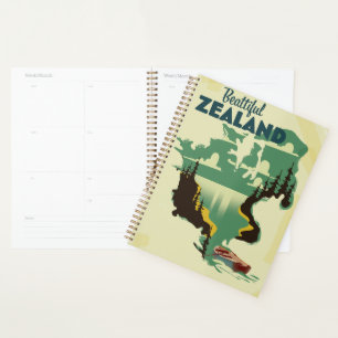 Agenda Belo Poster de viagens da Zelândia