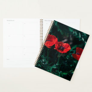 Agenda Belo Red Três Flores De Papoila