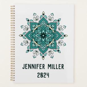 Agenda Belo Turquoise Mandala design