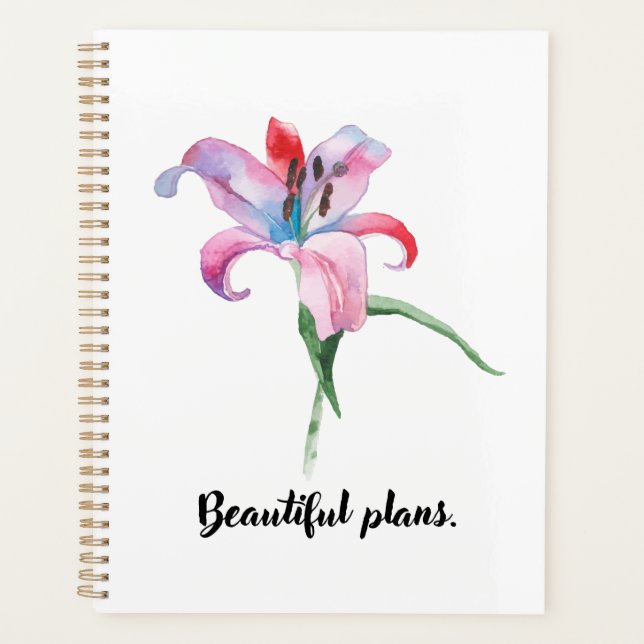 Agenda Belos planos Planner (Frente)