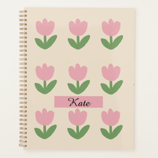 Agenda belos tulipas simples  (Frente)
