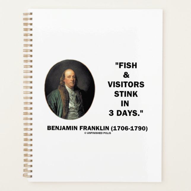 Agenda Benjamin Franklin Fish & Visitantes Fedem Em 3 Dia (Frente)