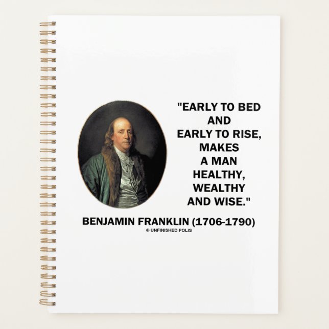 Agenda Benjamin Franklin Saudável Fração Sábica (Frente)