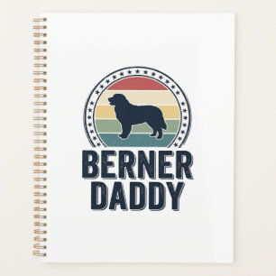Agenda Berner Daddy Vintage Cachorro Pai Vector Camisa De