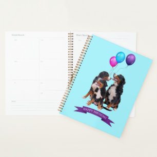 Agenda Bernese Mountain Dogs Feliz Aniversário Gift Bag