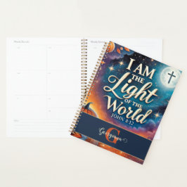 Agenda Bíblia de Halloween Cristão Vibrante Monograma Ver