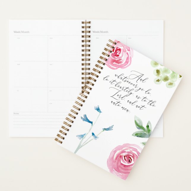 Agenda Bíblia do planner Verse E você faz KJV (Exibição)