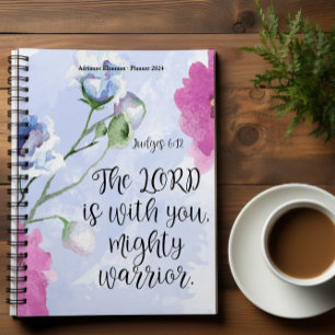 Agenda Bíblia Personalizada Verso Espiral Floral