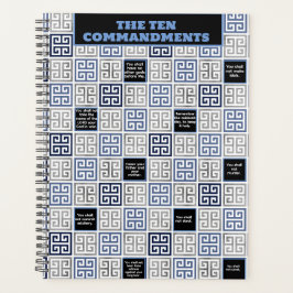 Agenda Bíblia Sobre Os Dez Mandamentos Da Arte Grega