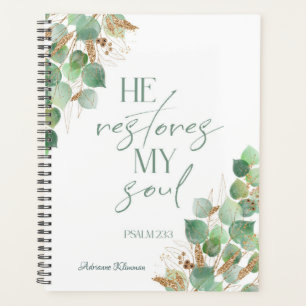 Agenda Bíblia Verse Greenery