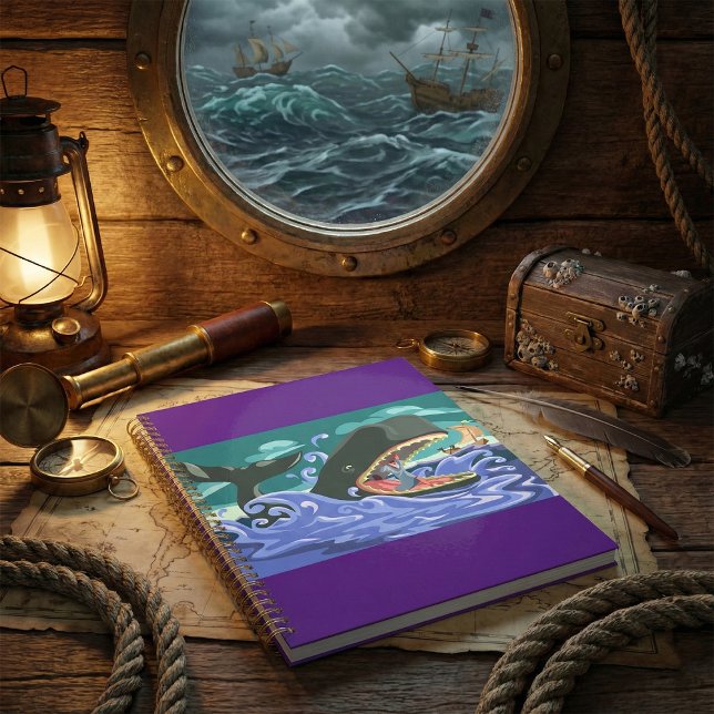 Agenda Biblical Jonah e a Cena do Oceano Baleeiro (Criador carregado)