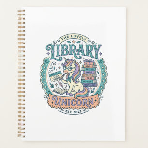 Agenda Biblioteca de Unicórnio Camiseta Gráfica Caprichos