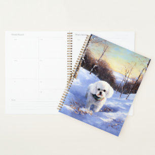 Agenda Bichon Frise Deixe-A Neve Natal