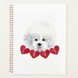 Agenda Bichon Frise dog LOVE