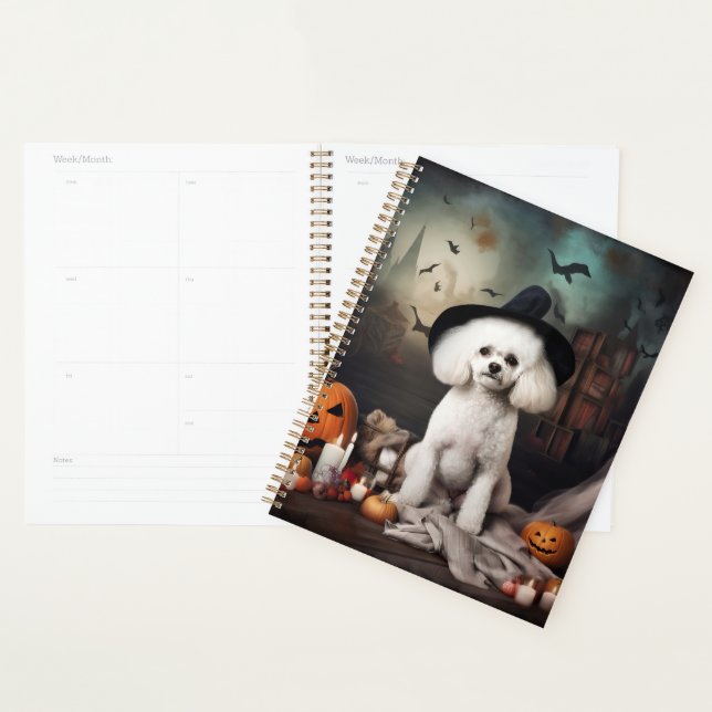 Agenda Bichon Frise Pumpkins Halloween Scary (Exibição)