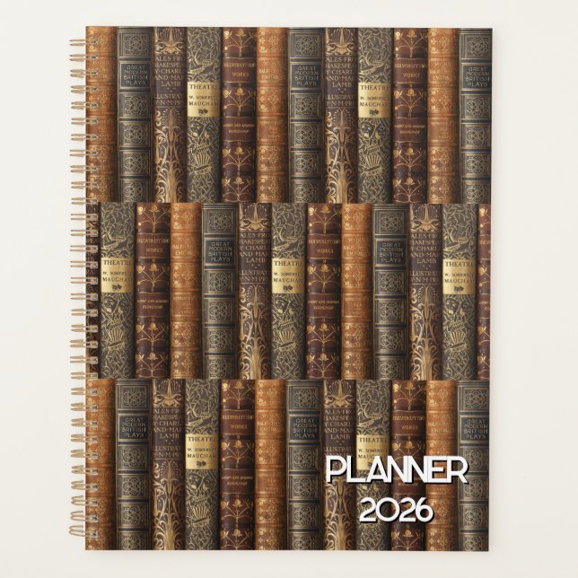 Agenda Bilbiophile (theatre theme) Planner 2026 (Frente)
