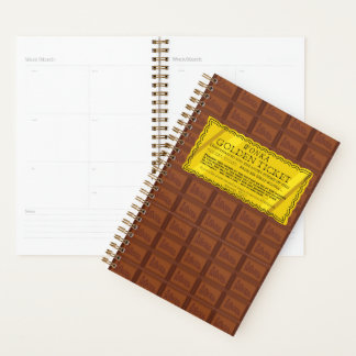 Agenda Bilhete de Ouro Willy Wonka