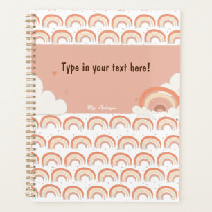Agenda Binder Personalizado do Arco-Íris Moderno, persona