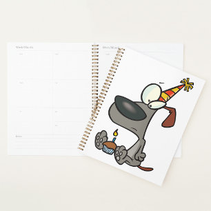 Agenda Birthday Dog Spiral Planner