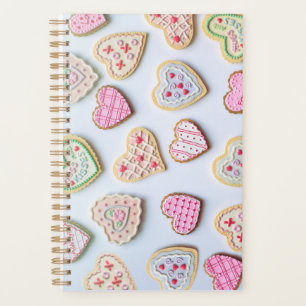 Agenda Biscoitos em forma de coração para o dia dos namor