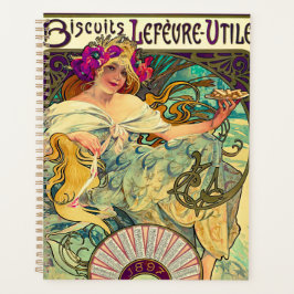 Agenda Biscoitos Lefevre-Utile por Alphonse Mucha (1896)