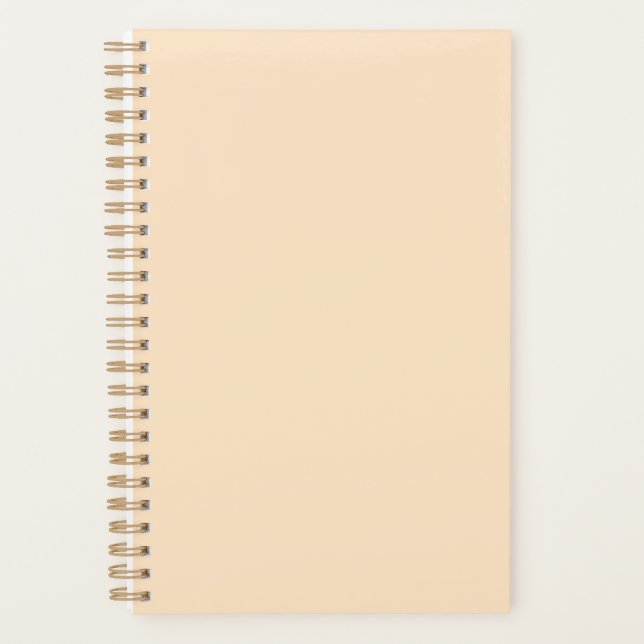 Agenda Bisque (cor sólida) (Frente)
