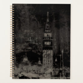 Agenda Black and Taupe Distress Skyline Veneice Itália