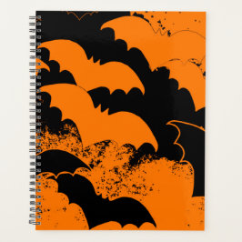 Agenda Black Bats In Flight Orange