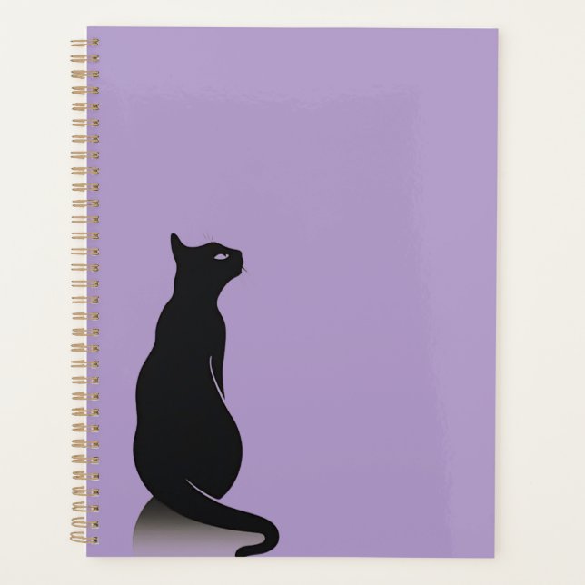 Agenda Black Cat Lilac (Frente)