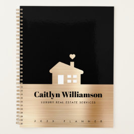 Agenda Black Gold Foil Imobiliária Broate House