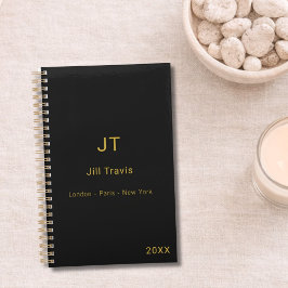 Agenda Black gold modern minimalst luxury 2026