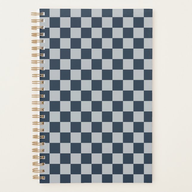 Agenda Black ice checkered board pattern (Frente)