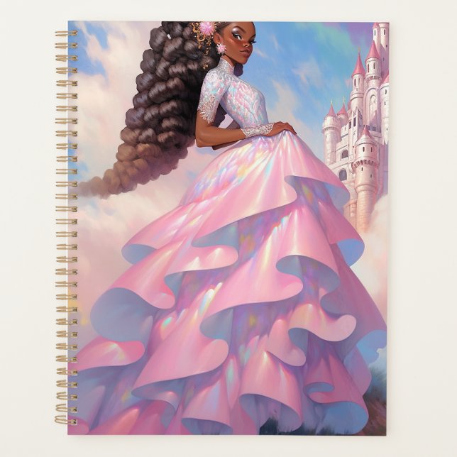 Agenda Black Princess Fantasy Art (Frente)