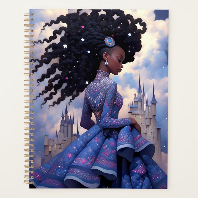 Agenda Black Princess Fantasy Art (Frente)