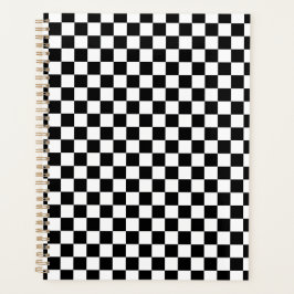 Agenda Black White Checkered Checkerboard