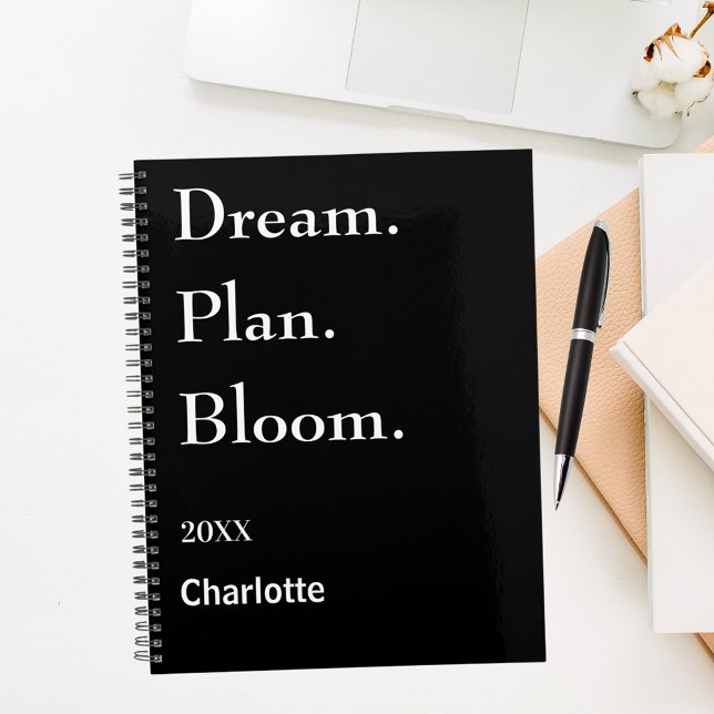 Agenda Black white motivational quote 2026 (Criador carregado)