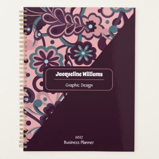 Agenda Blackberry Groovy Psicodélico Floral anos 60 70 