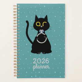 Agenda BLING WINK Funny Cat Proposal Planner