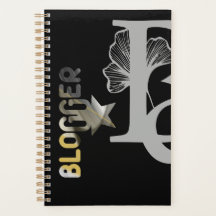 BLOGGGGER Planner Trend Abstrato preto branco Dour