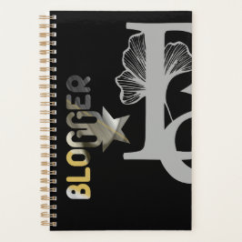 Agenda BLOGGGGER Planner Trend Abstrato preto branco Dour