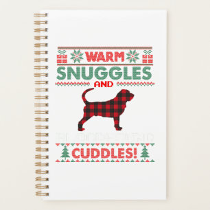 Agenda Bloodhound Dog Christmas Pajama Camisa Feia