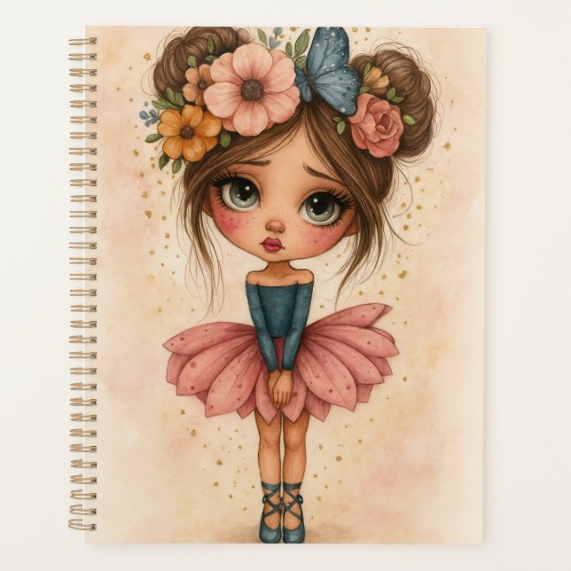 Agenda Blossom Ballerina Girl Planner (Frente)