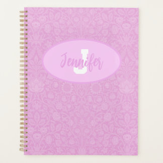 Agenda Blossomas Cor-de-Rosa Escamuflados com Script Mono