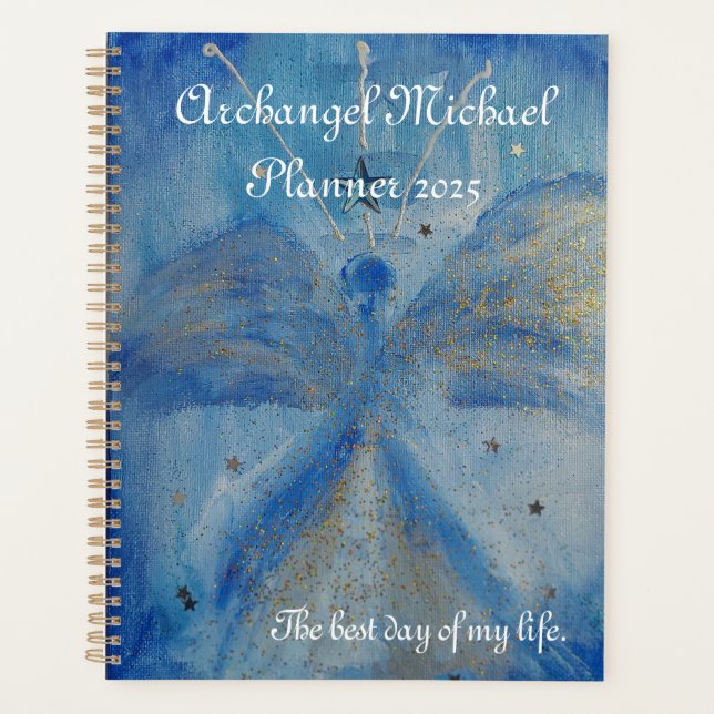Agenda blue archangel Michael planner (Frente)