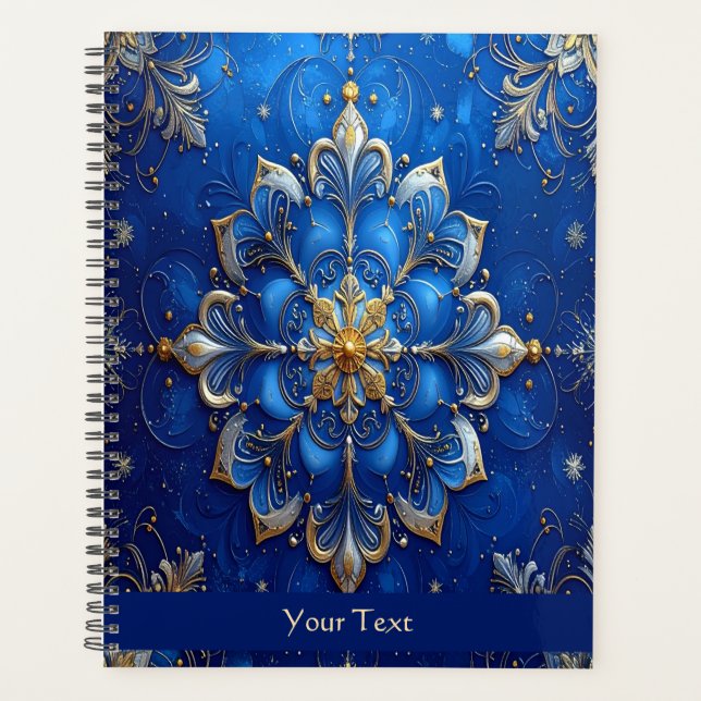 Agenda Blue Decorative Holiday (Frente)