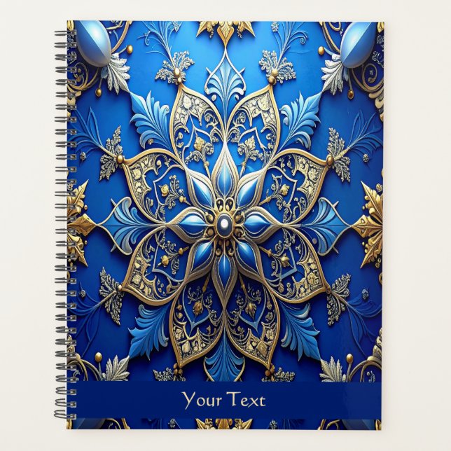 Agenda Blue Decorative Holiday Planner (Frente)